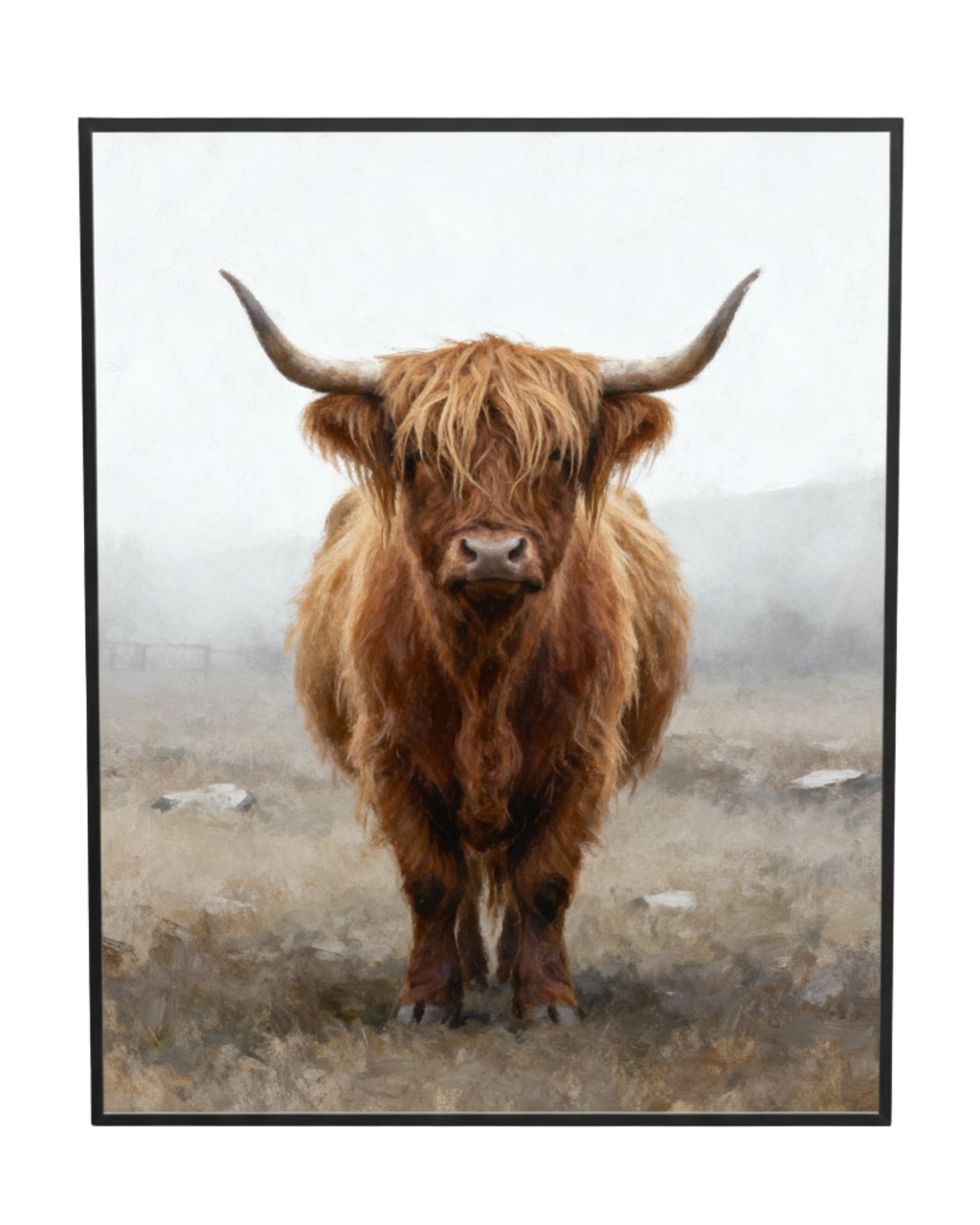 Highland Silence Highland Cow Wall Art