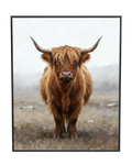 Highland Silence Highland Cow Wall Art