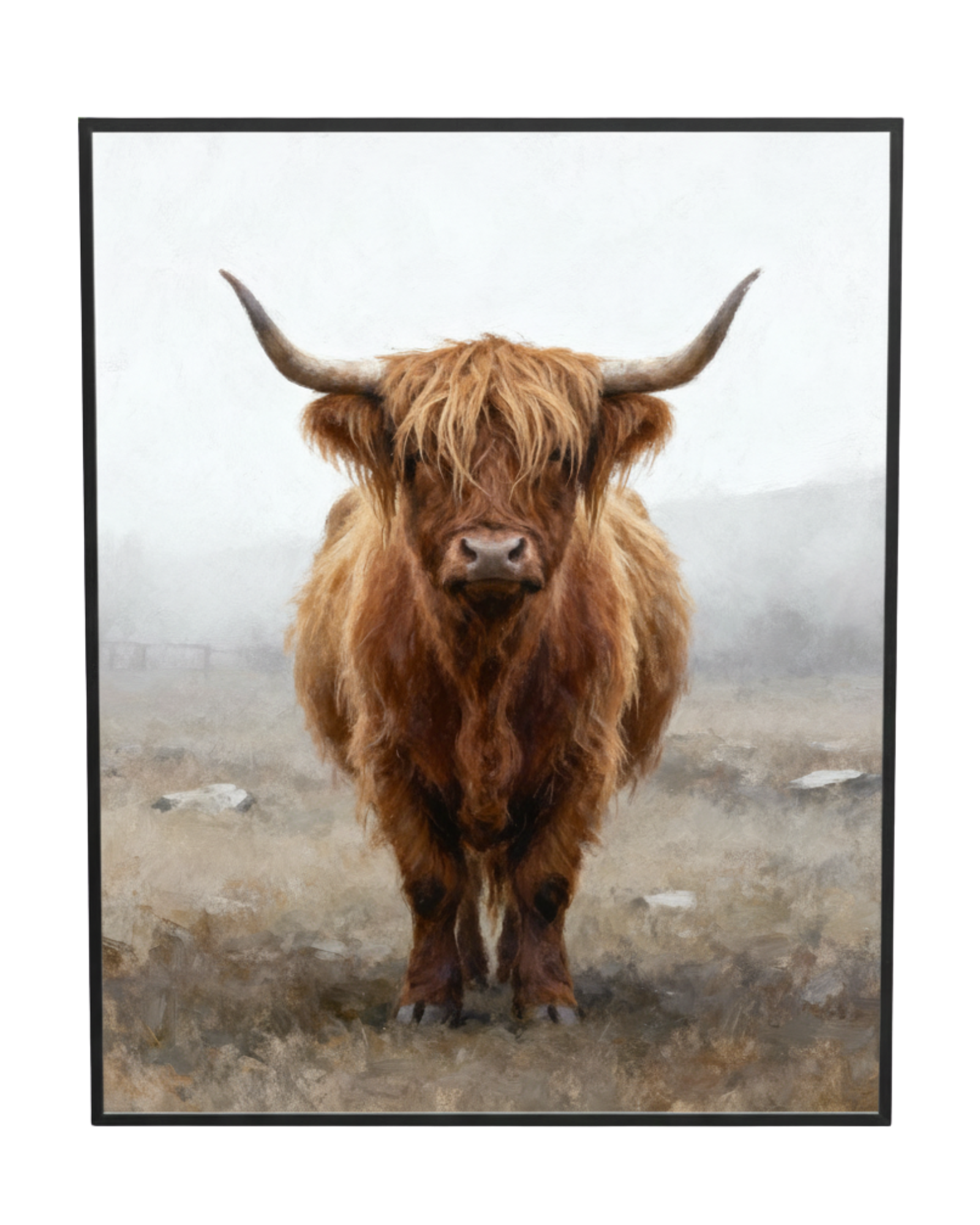 Highland Silence Highland Cow Wall Art
