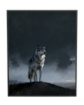 Lone Howl Wolf Wall Art