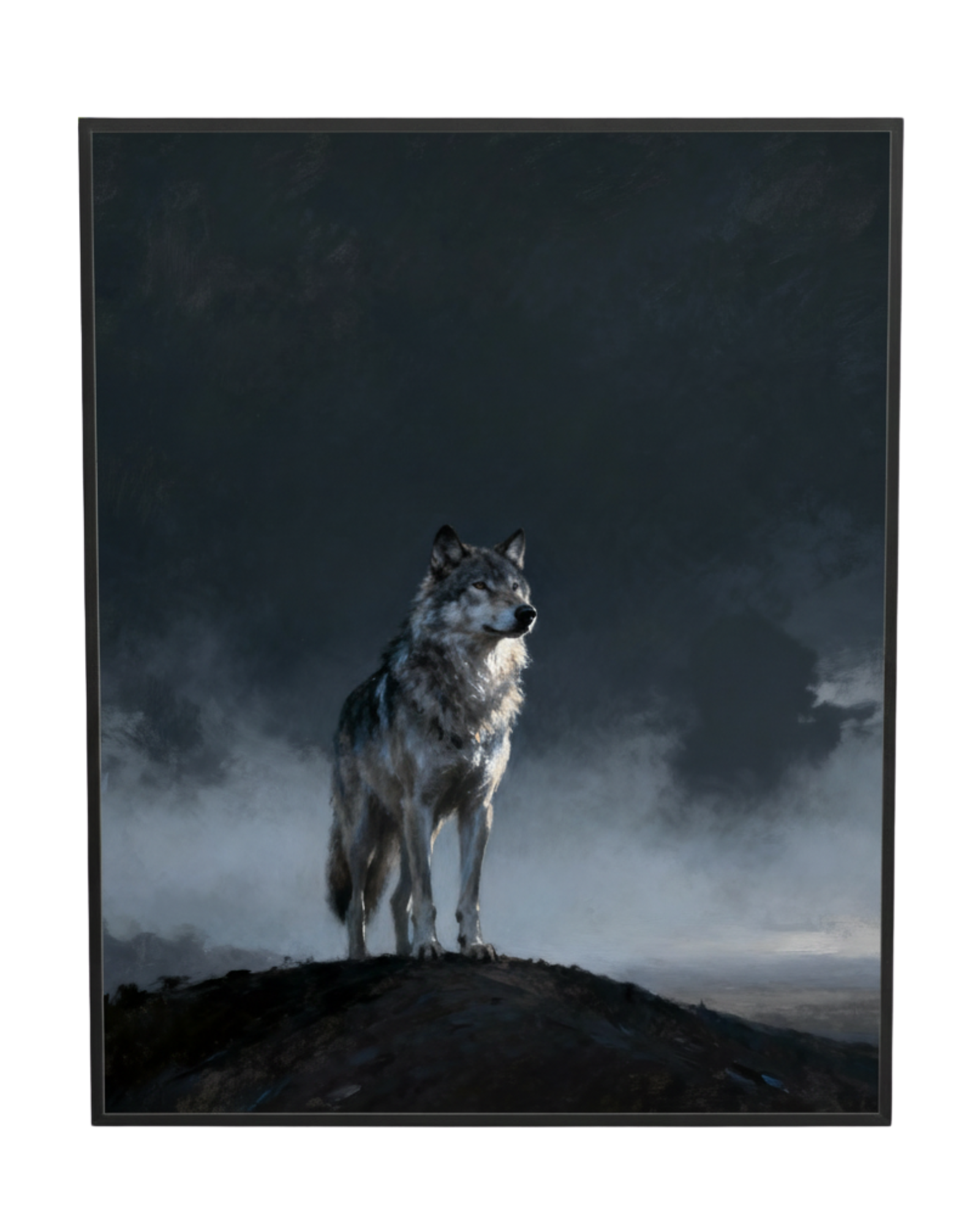 Lone Howl Wolf Wall Art