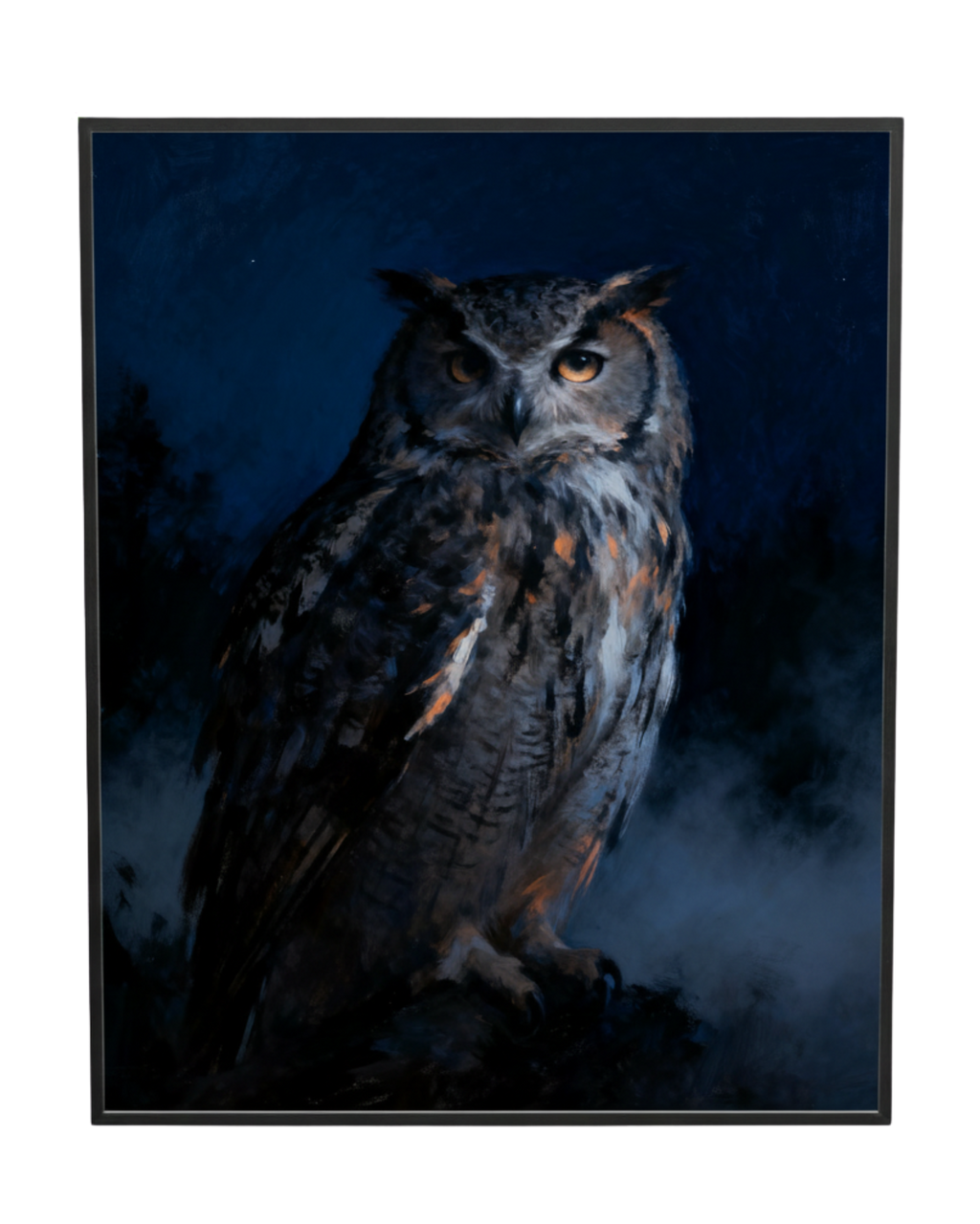 Midnight Guardian Owl Wall Art