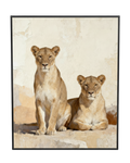 Soft Safari Lion Animal Wall Art