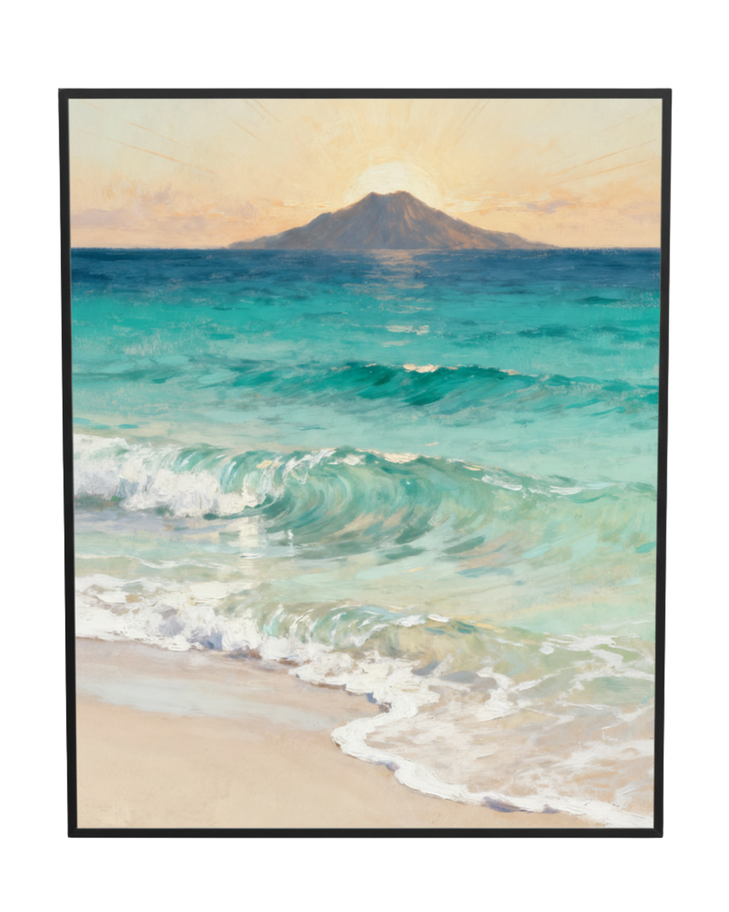 Turquoise Shoreline Ocean Wall Decor