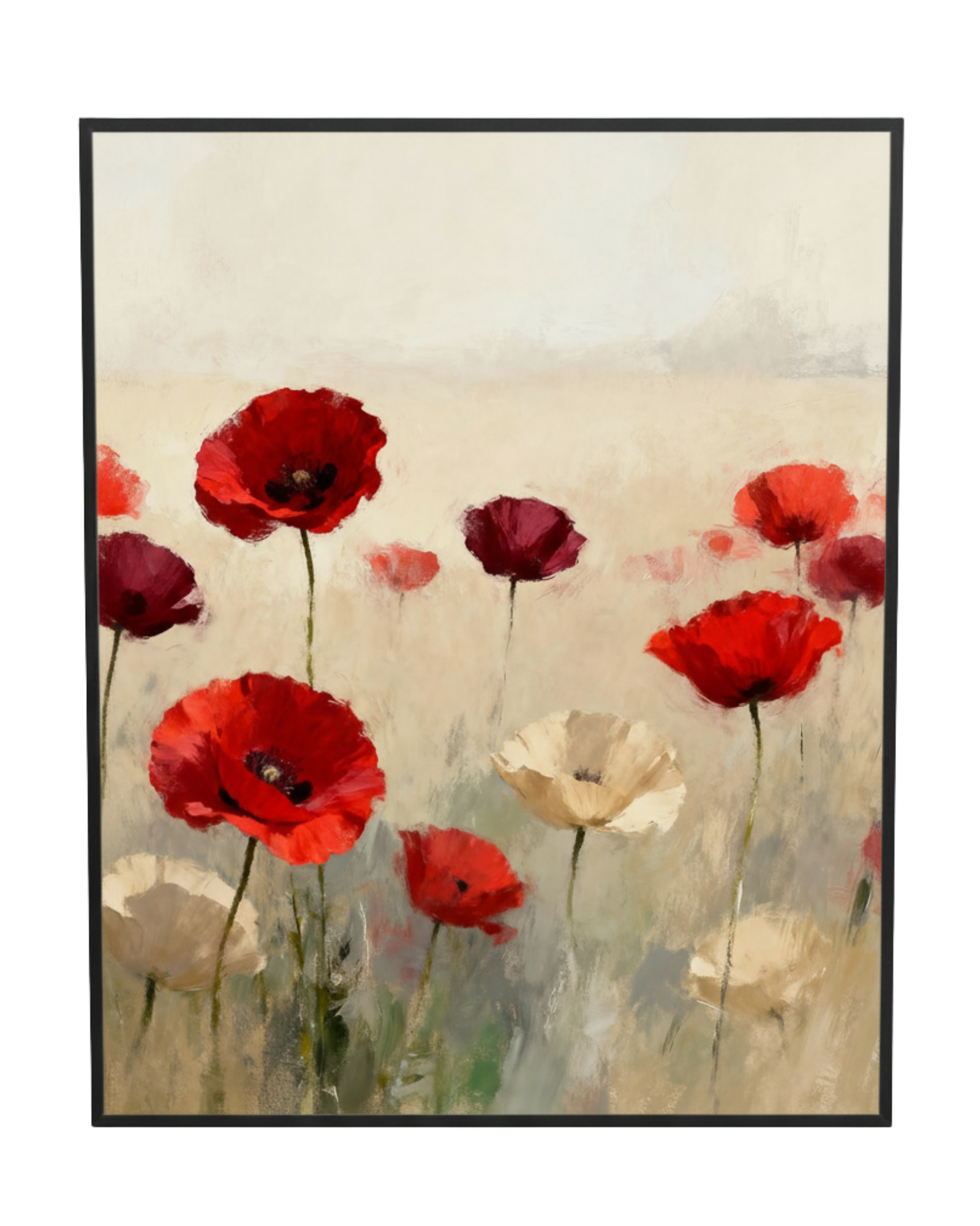 Crimson Field Poppy Wall Art