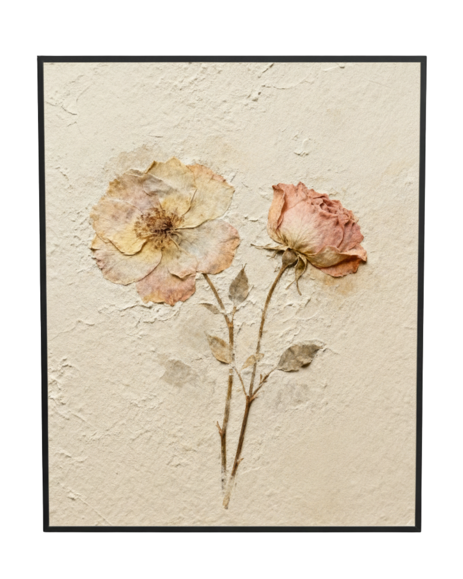 Pressed in Time Dried Flower Wall Art