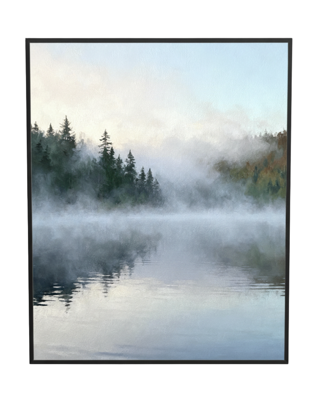 Fog on the Lake Lake Wall Art