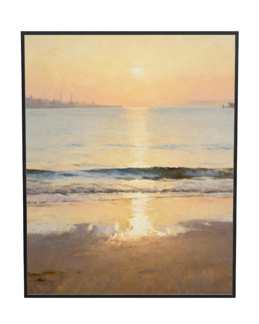 Golden Tide Horizon Ocean Art