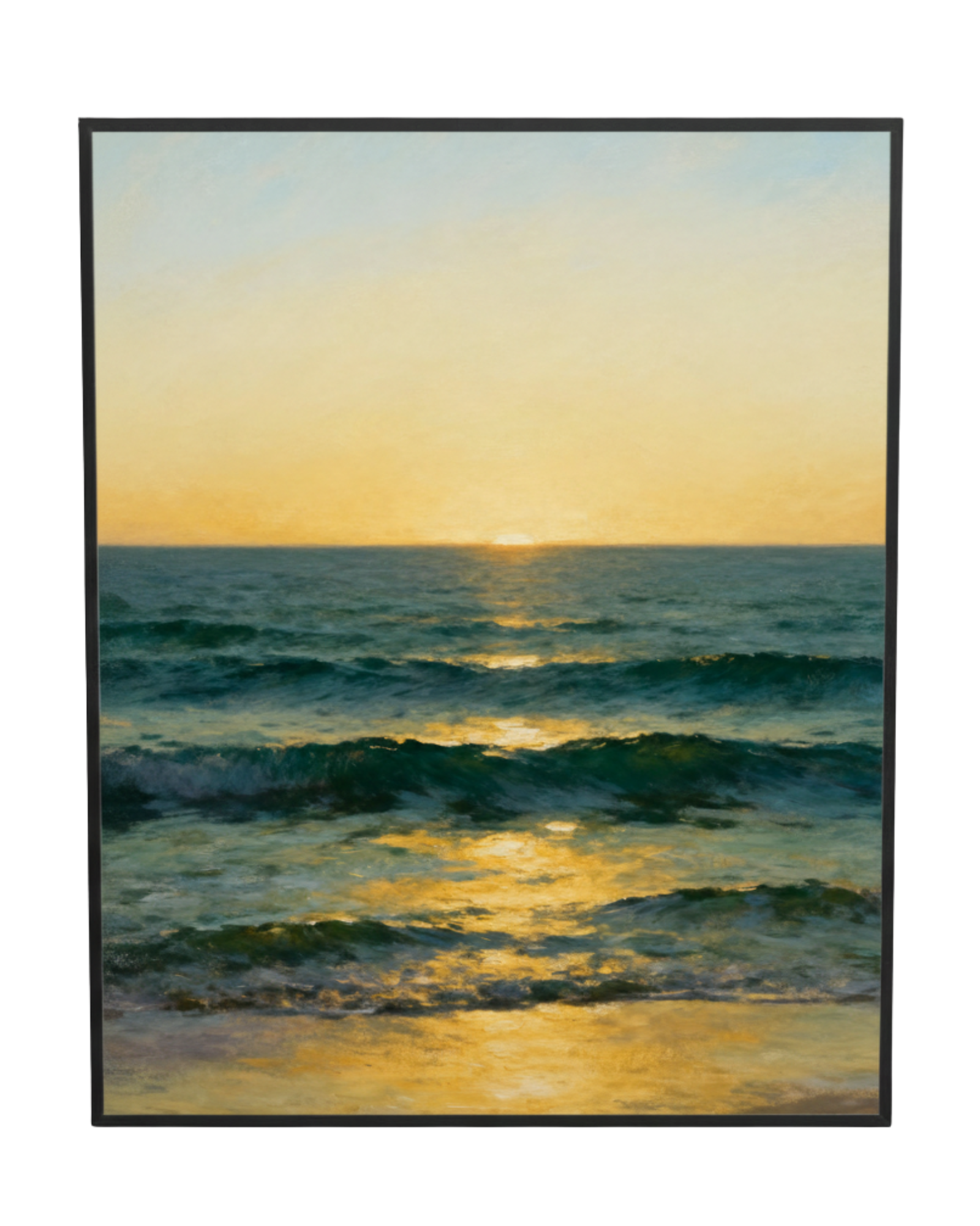 Distant Breakers Seascape Wall Art