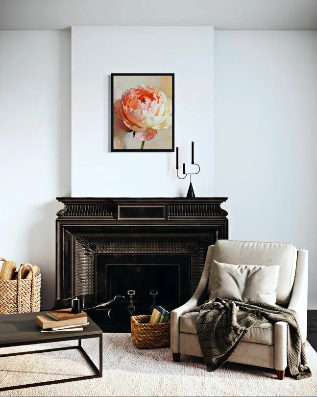 Blush Bloom Study Peony Wall Art