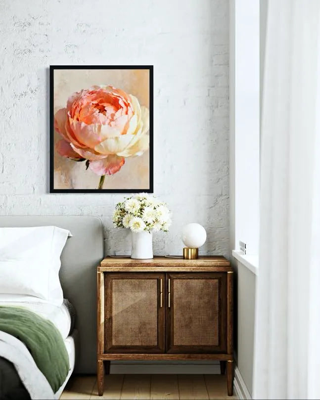 Blush Bloom Study Peony Wall Art