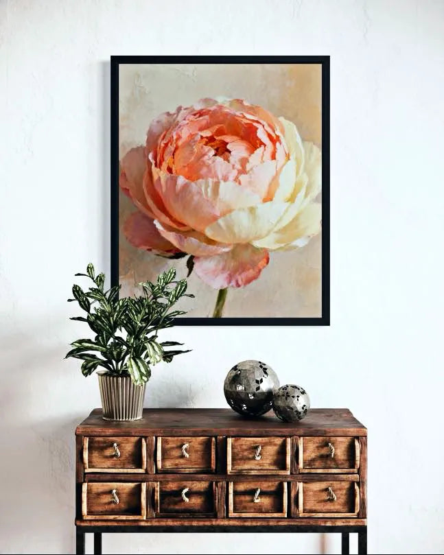 Blush Bloom Study Peony Wall Art