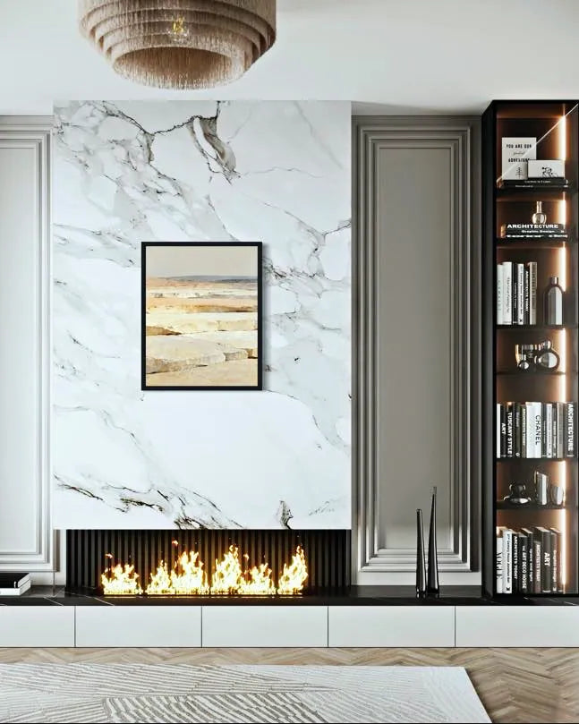 Calm Stone Horizon Neutral Wall Art