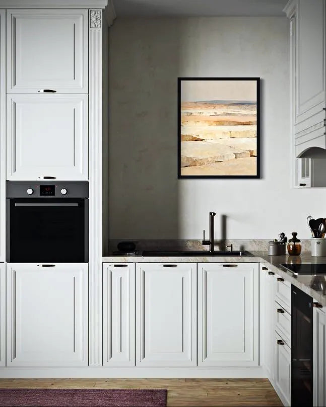 Calm Stone Horizon Neutral Wall Art