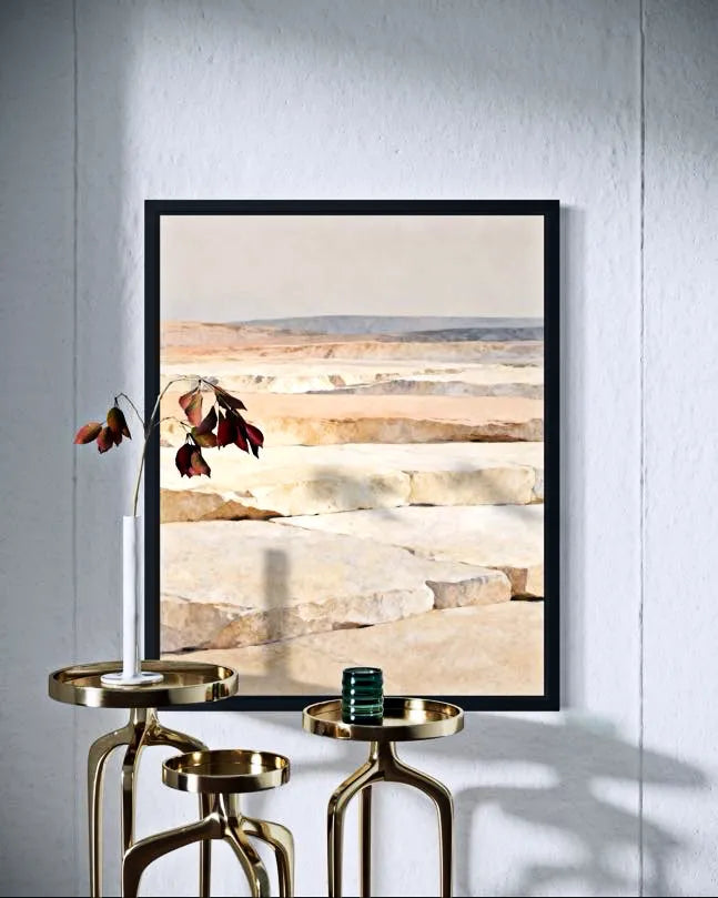 Calm Stone Horizon Neutral Wall Art