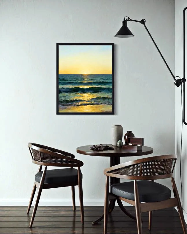 Distant Breakers Seascape Wall Art