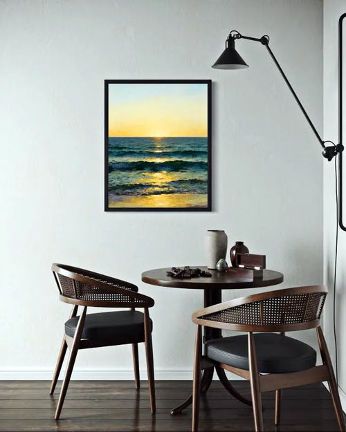 Distant Breakers Seascape Wall Art