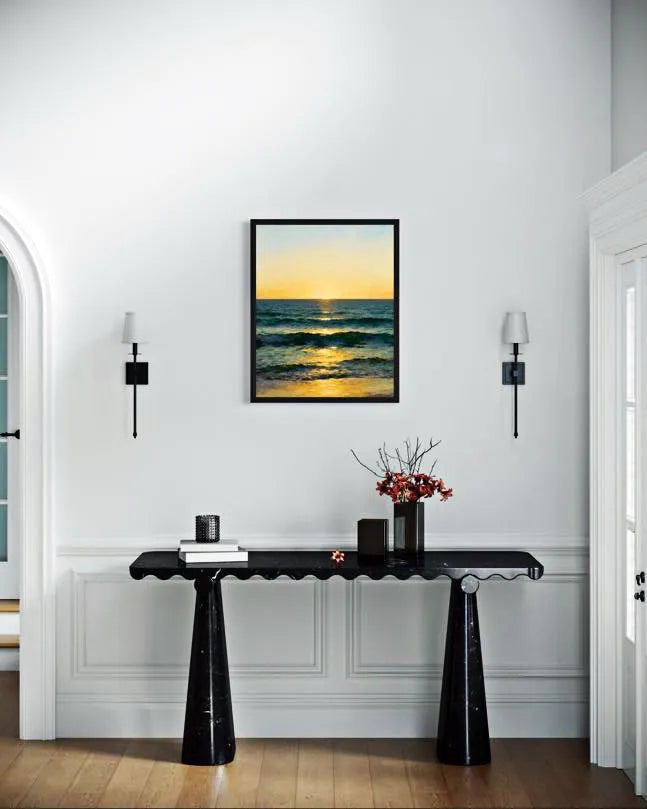 Distant Breakers Seascape Wall Art