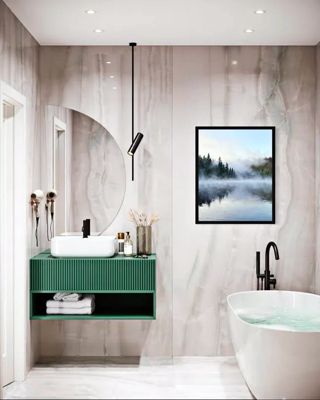 Fog on the Lake Lake Wall Art