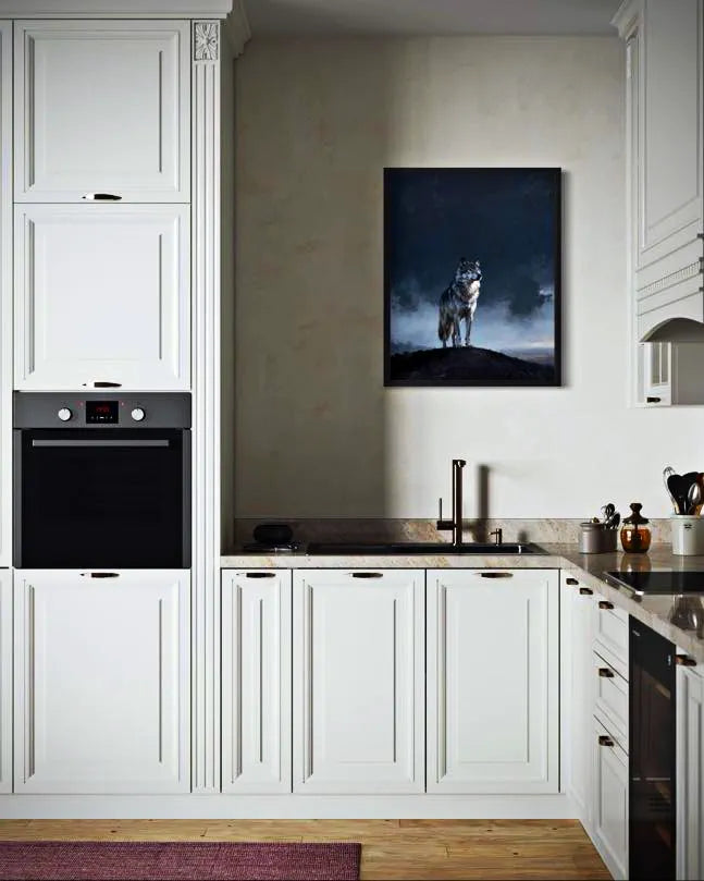 Lone Howl Wolf Wall Art