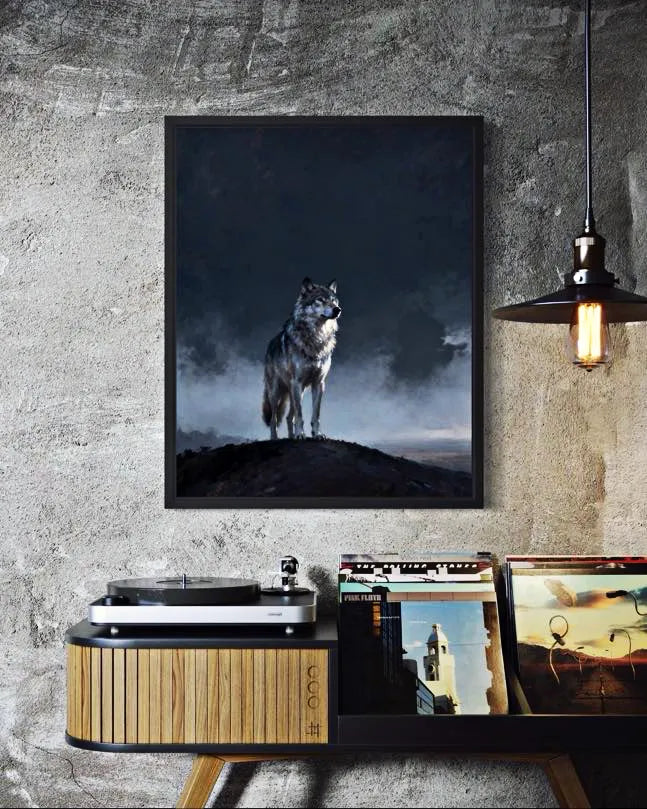 Lone Howl Wolf Wall Art