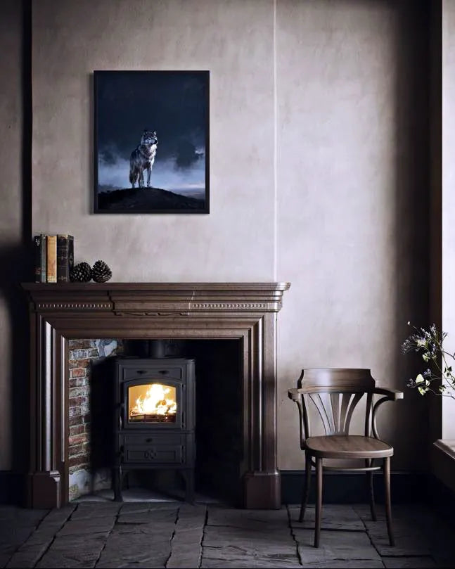 Lone Howl Wolf Wall Art