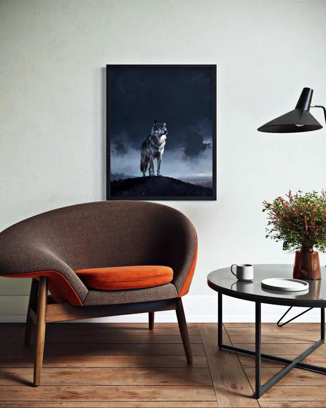 Lone Howl Wolf Wall Art