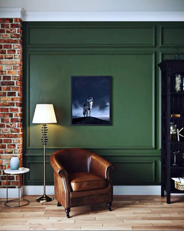 Lone Howl Wolf Wall Art