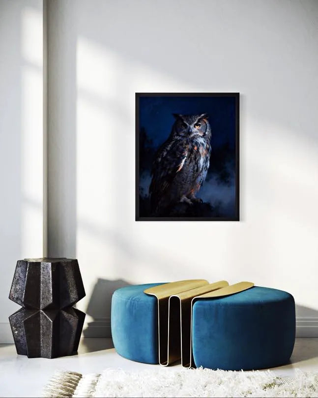 Midnight Guardian Owl Wall Art