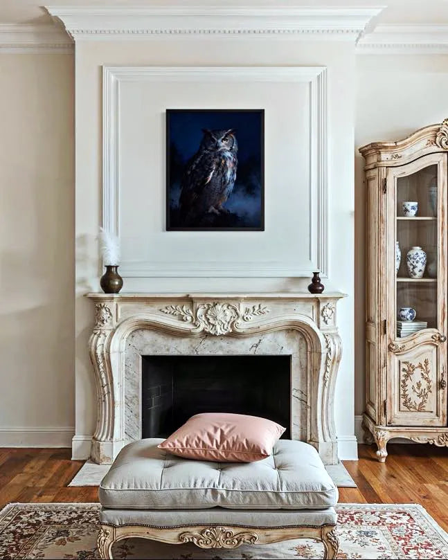 Midnight Guardian Owl Wall Art