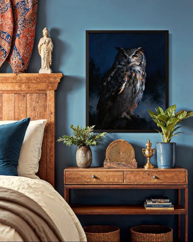 Midnight Guardian Owl Wall Art