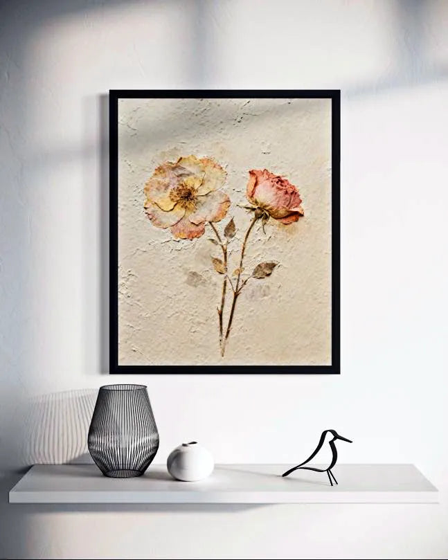 Pressed in Time Dried Flower Wall Art