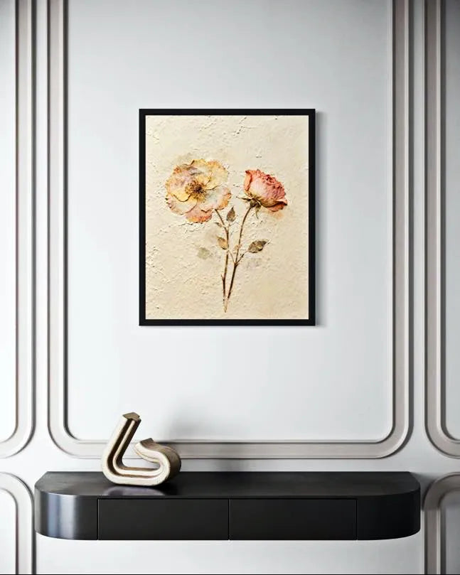 Pressed in Time Dried Flower Wall Art
