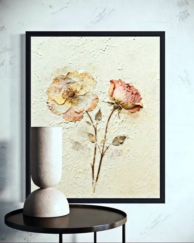 Pressed in Time Dried Flower Wall Art