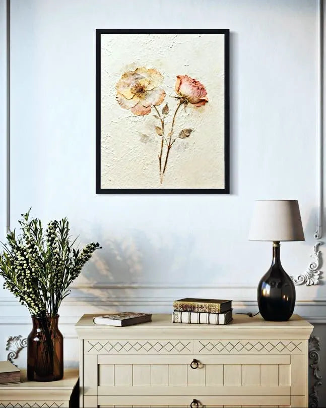 Pressed in Time Dried Flower Wall Art