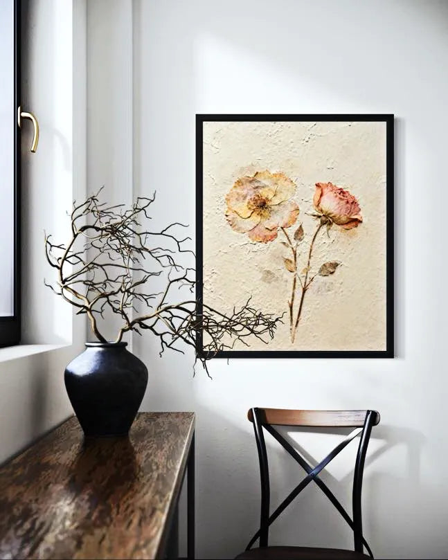 Pressed in Time Dried Flower Wall Art