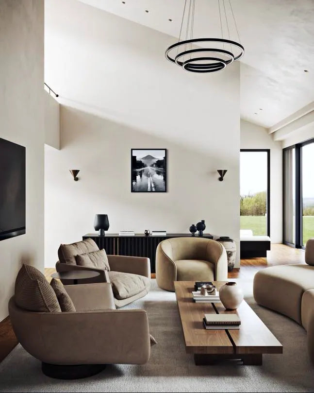 Rainstreet Black and White Wall Painting