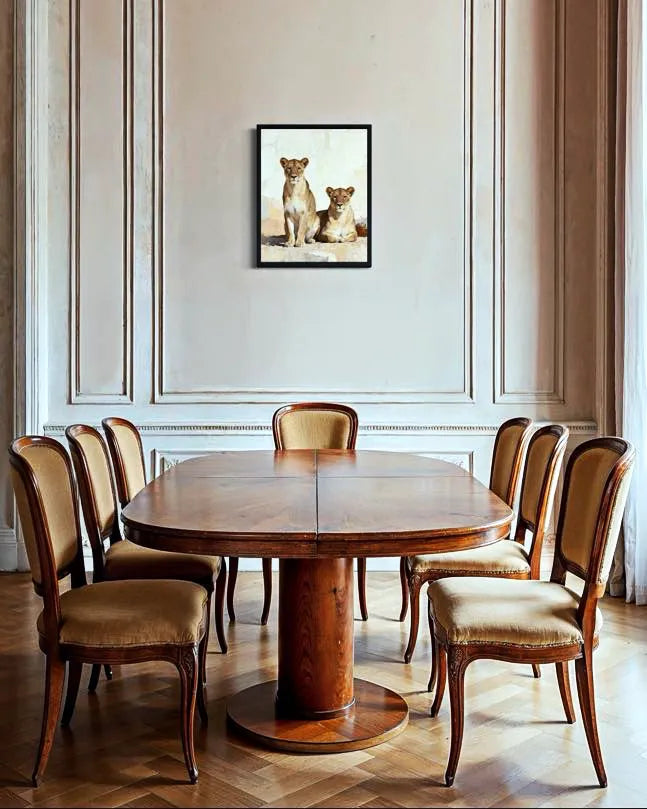 Soft Safari Lion Animal Wall Art