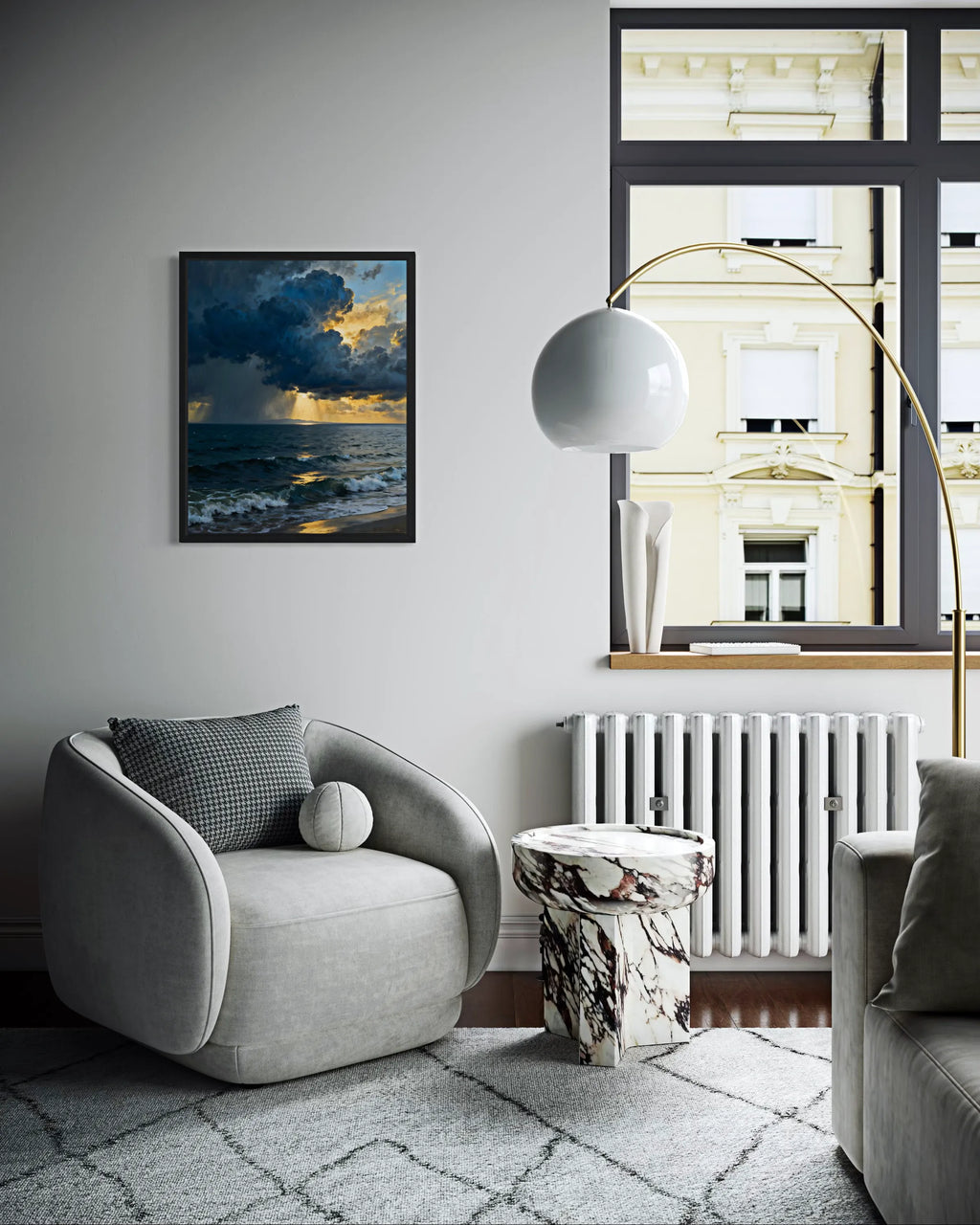 Storm Over the Gulf Ocean Wall Art