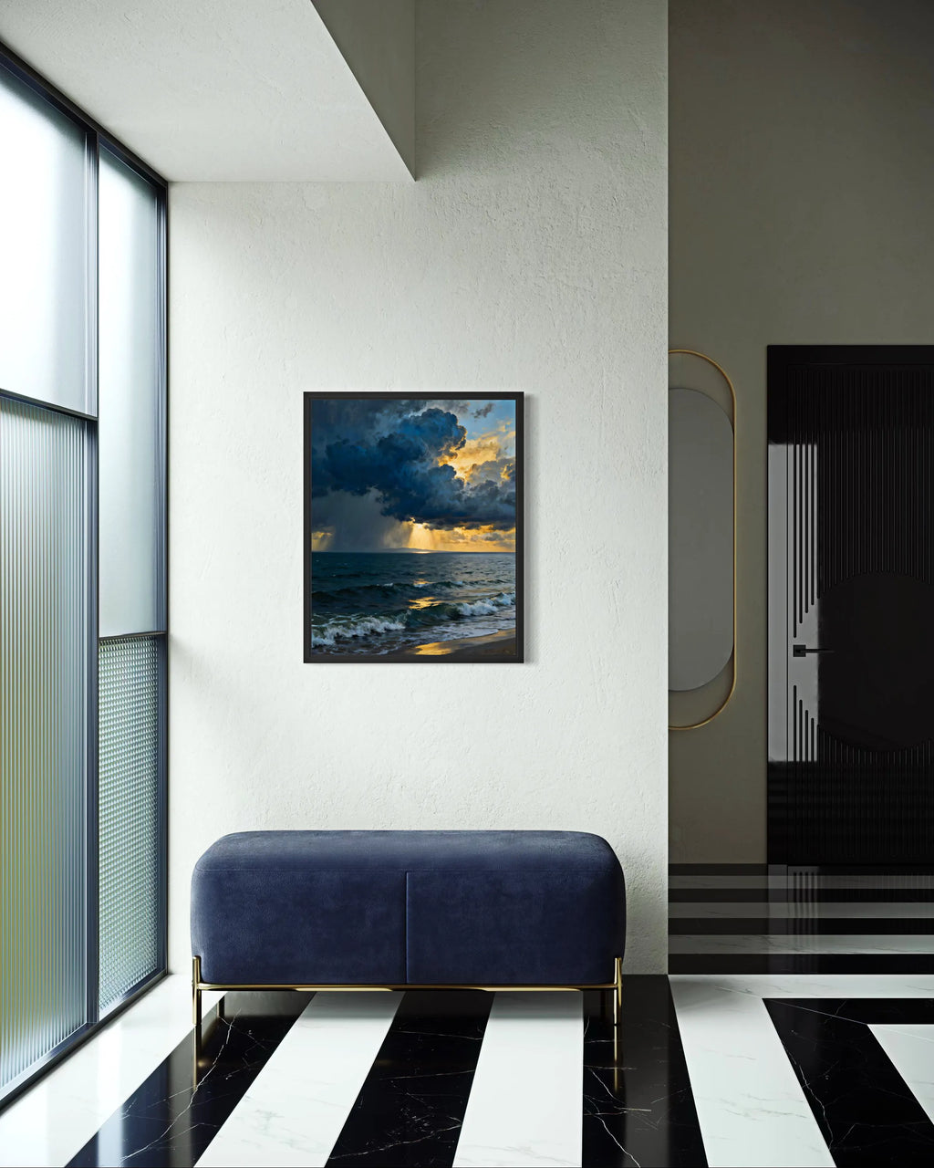 Storm Over the Gulf Ocean Wall Art