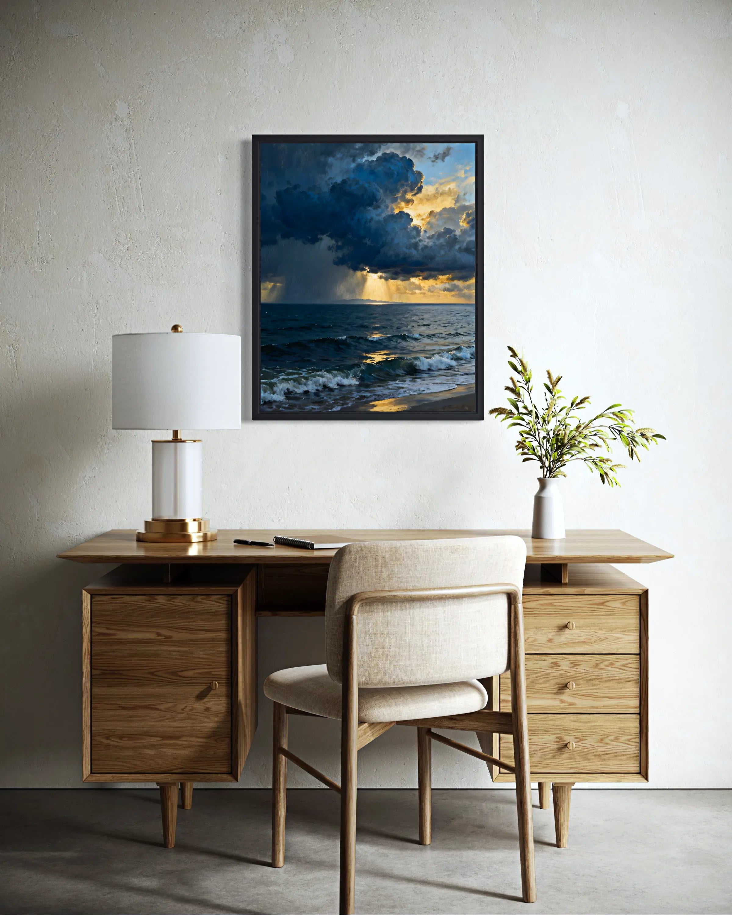 Storm Over the Gulf Ocean Wall Art