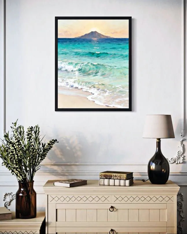 Turquoise Shoreline Ocean Wall Decor