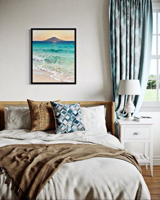 Turquoise Shoreline Ocean Wall Decor