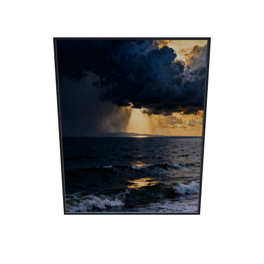 Storm Over the Gulf Ocean Wall Art