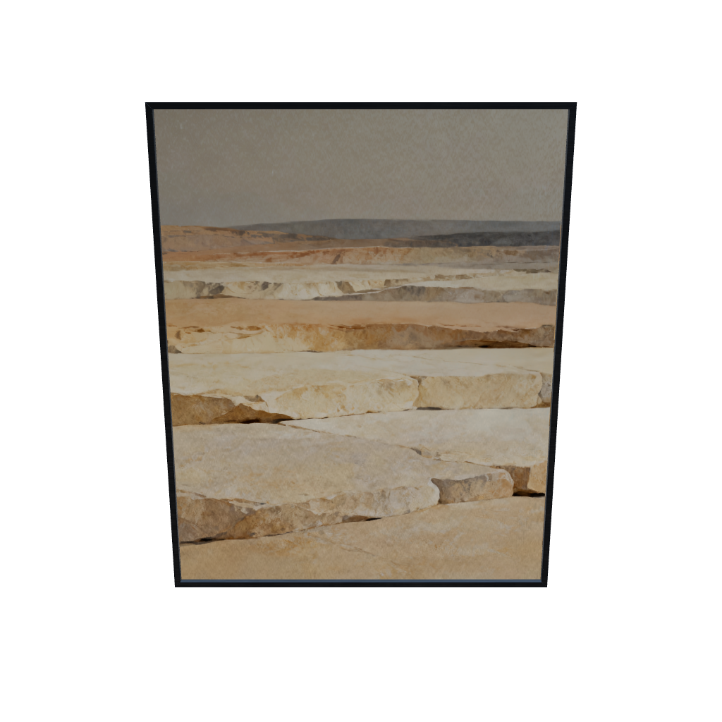 Calm Stone Horizon Neutral Wall Art