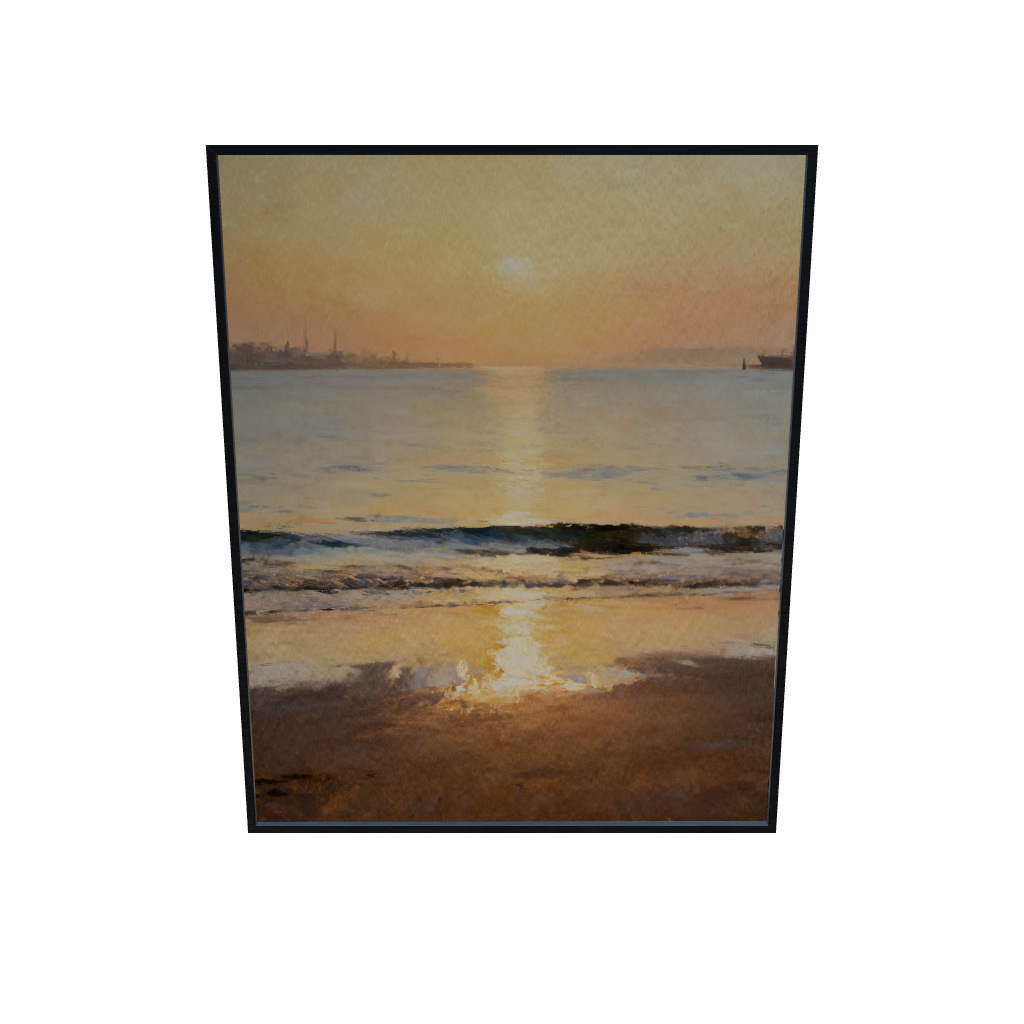 Golden Tide Horizon Ocean Art