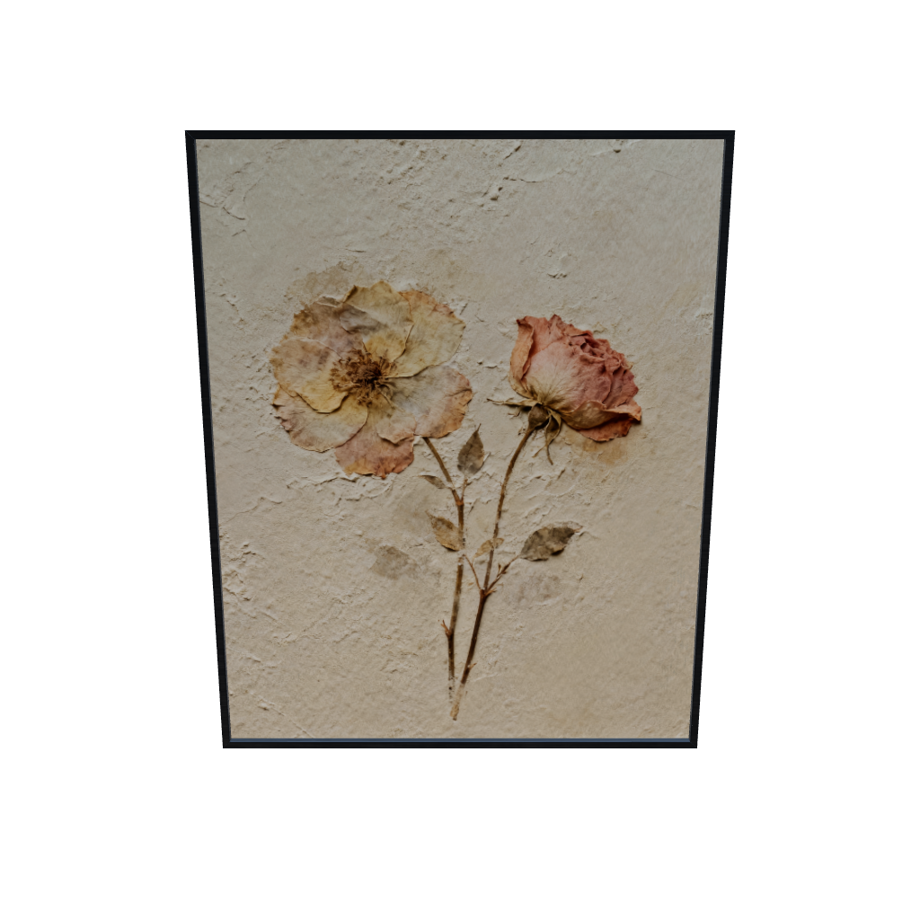 Pressed in Time Dried Flower Wall Art