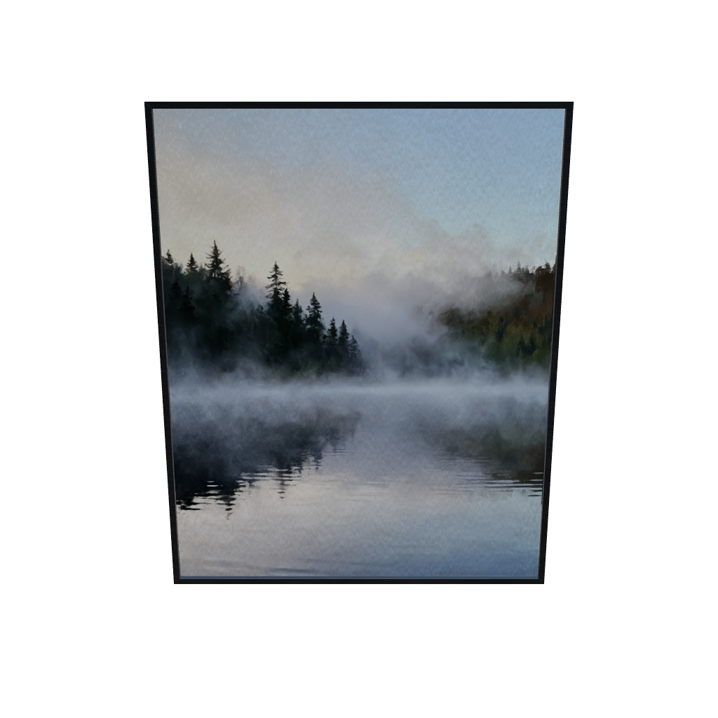 Fog on the Lake Lake Wall Art