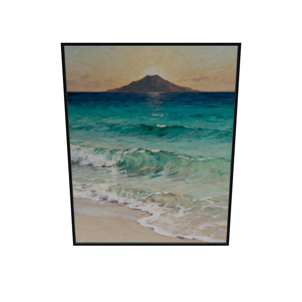 Turquoise Shoreline Ocean Wall Decor