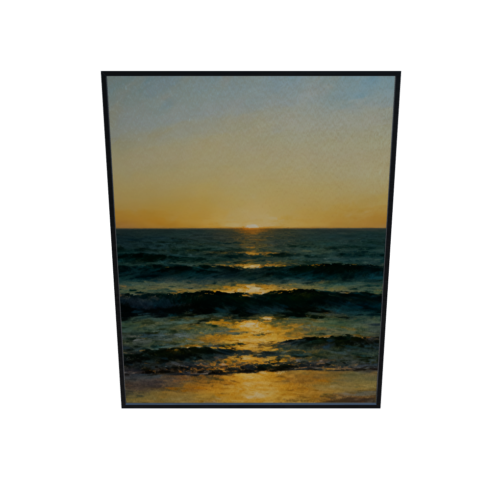 Distant Breakers Seascape Wall Art